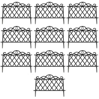 Generic - Edging Set 10 - Plastic - 45x35 cm - Lawn Edging Panel Generic - Edging Set 10 - Plastic - 45x35 cm - Lawn Edging Panel
