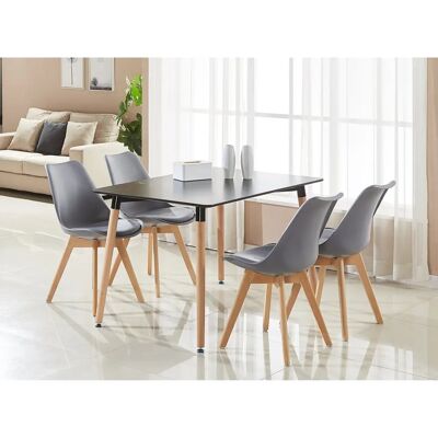 Life Interiors - Halo Table - Lorenzo Chairs - Dining Set Life Interiors - Halo Table - Lorenzo Chairs - Dining Set
