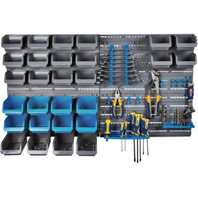 URBN Living - 44PC-WallPanel - WallMounted - ScrewsBits - Tool Organizer Rack URBN Living - 44PC-WallPanel - WallMounted - ScrewsBits - Tool Organizer Rack