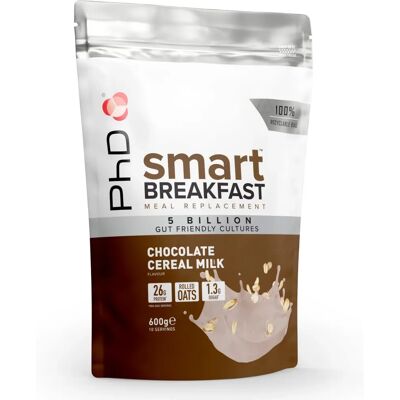 PhD Nutrition Petit Déjeuner Intelligent Céréale au Chocolat - Remplacement de repas - Publicité PhD Nutrition Petit Déjeuner Intelligent Céréale au Chocolat - Remplacement de repas - Publicité