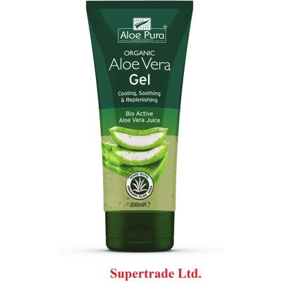 Aloe Pura - Aloe Vera Gel - 200ml - Pack of 2 - Gel Aloe Pura - Aloe Vera Gel - 200ml - Pack of 2 - Gel