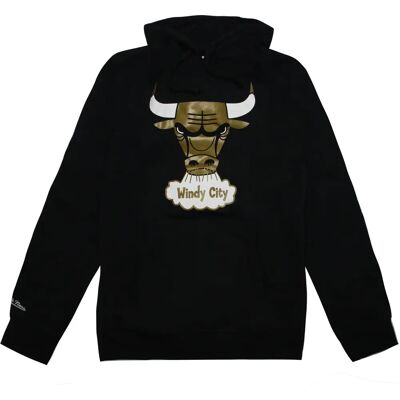 Mitchell & Ness Chicago Bulls Gold Standard Heren Pullover Hoody - Hoodie Mitchell & Ness Chicago Bulls Gold Standard Heren Pullover Hoody - Hoodie