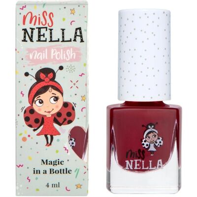 Vernis à ongles à retirer en pelant Miss Nella Bordeaux - Convient aux enfants - Publicité Vernis à ongles à retirer en pelant Miss Nella Bordeaux - Convient aux enfants - Publicité