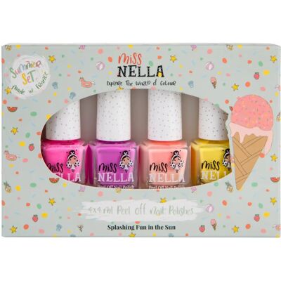 Marca Miss Nella Modelo - Esmalte de Unhas Multicolor - Pack de 4 Marca Miss Nella Modelo - Esmalte de Unhas Multicolor - Pack de 4