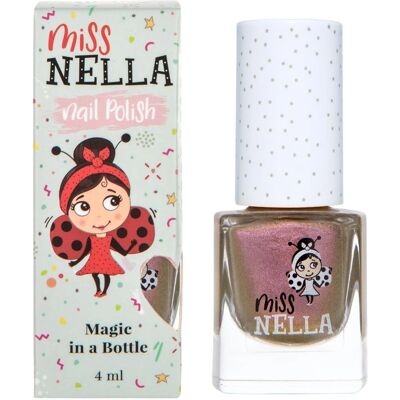 Vernis à ongle rose métallisé Miss Nella - Cosmic Cutie - À base d'eau - Sûr pour les enfants - Publicité Vernis à ongle rose métallisé Miss Nella - Cosmic Cutie - À base d'eau - Sûr pour les enfants - Publicité