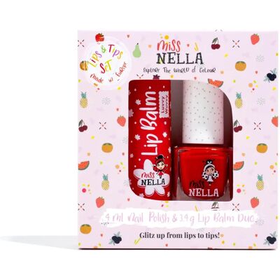 Coffret Cadeau Miss Nella - Vernis à Ongles & Baume à Lèvres pour Enfants - Publicité Coffret Cadeau Miss Nella - Vernis à Ongles & Baume à Lèvres pour Enfants - Publicité
