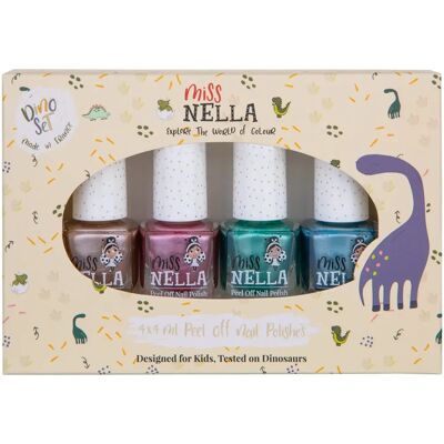 Conjunto de Esmaltes de Unhas Multicoloridos para Crianças Miss Nella - 4 Pacotes Conjunto de Esmaltes de Unhas Multicoloridos para Crianças Miss Nella - 4 Pacotes