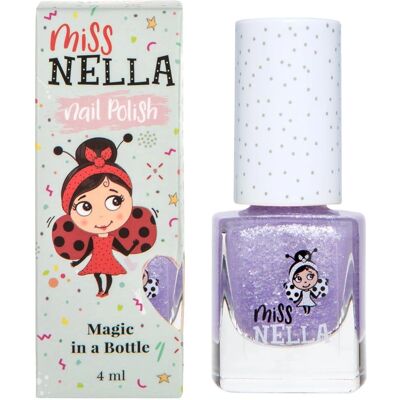 Vernis à Ongles Violet Pailleté Miss Nella - Effet Zébré - Taille Unique - Publicité Vernis à Ongles Violet Pailleté Miss Nella - Effet Zébré - Taille Unique - Publicité