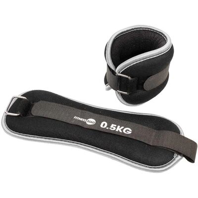 Fitness Mad Neopreen Enkel- en Polsgewichten - 0,5kg - Enkel- en Polsgewichten Fitness Mad Neopreen Enkel- en Polsgewichten - 0,5kg - Enkel- en Polsgewichten