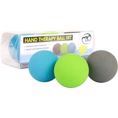 Fitness-Mad Hand Therapy Ball Set - 3 Ballen - Flexibiliteit & Kracht Fitness-Mad Hand Therapy Ball Set - 3 Ballen - Flexibiliteit & Kracht