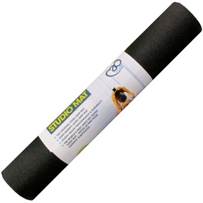 Fitness-Mad Warrior Yoga Mat - Zwart - 4mm - Sportsmatten Fitness-Mad Warrior Yoga Mat - Zwart - 4mm - Sportsmatten