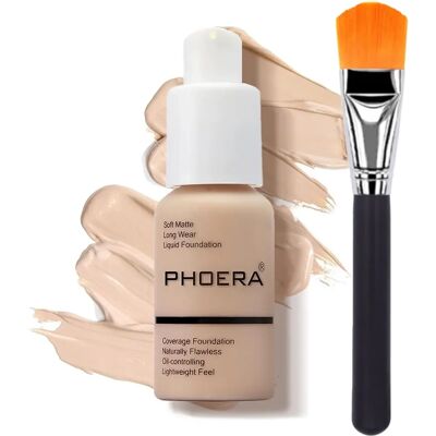 PHOERA - 102 Nude - Concealer - FullCoverage - Foundation PHOERA - 102 Nude - Concealer - FullCoverage - Foundation