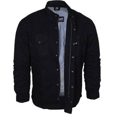 Bikers Gear Australia Chemise Décontractée Noire - Casual Shirt - Publicité Bikers Gear Australia Chemise Décontractée Noire - Casual Shirt - Publicité
