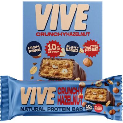 Vive Crunchy Noisette Barre de Protéines Naturelle - Barre de Protéines - Publicité Vive Crunchy Noisette Barre de Protéines Naturelle - Barre de Protéines - Publicité
