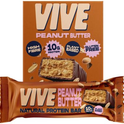 Vive Dark Chocolate Peanut Butter Protein Snack Bar - Protein Snack Bar Vive Dark Chocolate Peanut Butter Protein Snack Bar - Protein Snack Bar
