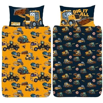 Price Right Home JCB Dig It Duvet Cover Set - Toddler Price Right Home JCB Dig It Duvet Cover Set - Toddler