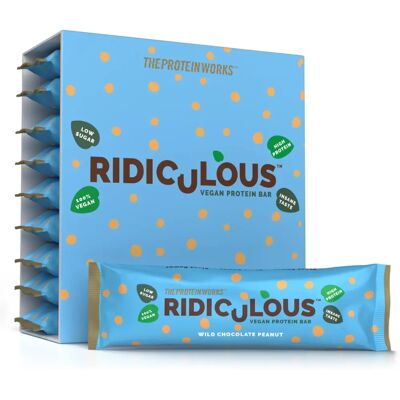 The Protein Works Ridiculous Vegan Protein Bar - High Protein, Palm Oil Free The Protein Works Ridiculous Vegan Protein Bar - High Protein, Palm Oil Free