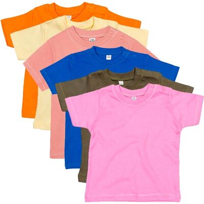 Babybugz BZ02 Bio-Baumwolle Baby T-Shirt - Baby T-Shirt Babybugz BZ02 Bio-Baumwolle Baby T-Shirt - Baby T-Shirt