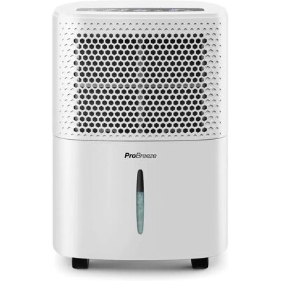 Pro Breeze 12L/Day Dehumidifier - Digital Humidity Display, Sleep Mode, Continuous Drainage Pro Breeze 12L/Day Dehumidifier - Digital Humidity Display, Sleep Mode, Continuous Drainage