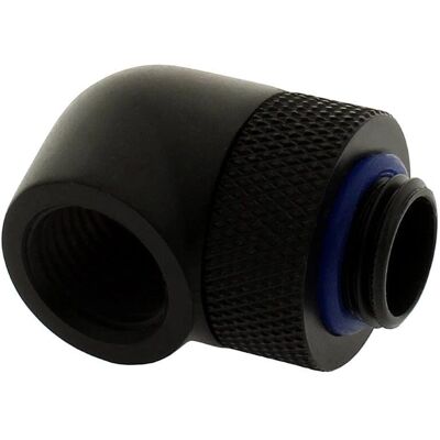 XSPC Raccord Rotatif G1/4" 90° V2 - Laiton, Noir Mat, 90° - Publicité XSPC Raccord Rotatif G1/4" 90° V2 - Laiton, Noir Mat, 90° - Publicité