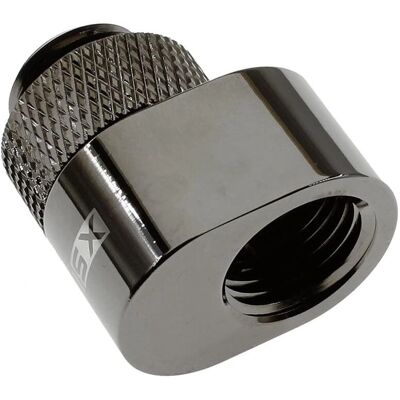 XSPC G1/4 Rotary 7mm Offset Fitting - Chrome Noir - Raccord de Refroidissement par Eau XSPC G1/4 Rotary 7mm Offset Fitting - Chrome Noir - Raccord de Refroidissement par Eau