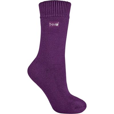 THMO Damen Dicke Thermosocken - Lila - Größe UK 4-6.5 THMO Damen Dicke Thermosocken - Lila - Größe UK 4-6.5