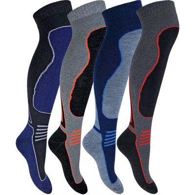 Sock Snob Damen Modell SL202 Wollmischung Skisocken - Rot - Größe 6-11 Sock Snob Damen Modell SL202 Wollmischung Skisocken - Rot - Größe 6-11