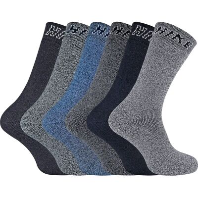 Sock Snob Hike Herren Sommer Atmungsaktive Baumwollsocken - Blau - 6 Paar Sock Snob Hike Herren Sommer Atmungsaktive Baumwollsocken - Blau - 6 Paar