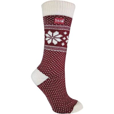 Thmo Womens Vintage Nordic Fairisle Winter Socks Thmo Womens Vintage Nordic Fairisle Winter Socks