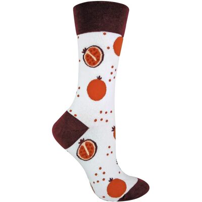 Sock Snob Womens Talkie Socks - Fruity Cotton Fun - Size UK 4-6.5 Sock Snob Womens Talkie Socks - Fruity Cotton Fun - Size UK 4-6.5