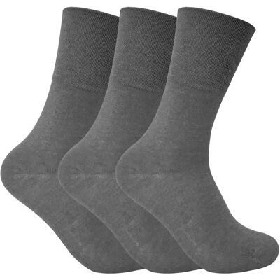 Sock Snob Womens 3 Pack Grey Thermal Diabetic Socks - Size UK 4-6.5 Sock Snob Womens 3 Pack Grey Thermal Diabetic Socks - Size UK 4-6.5