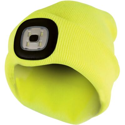 Sock Snob Erwachsene Winter-Strickmütze mit LED-Leuchtfackel - Einheitsgröße Sock Snob Erwachsene Winter-Strickmütze mit LED-Leuchtfackel - Einheitsgröße