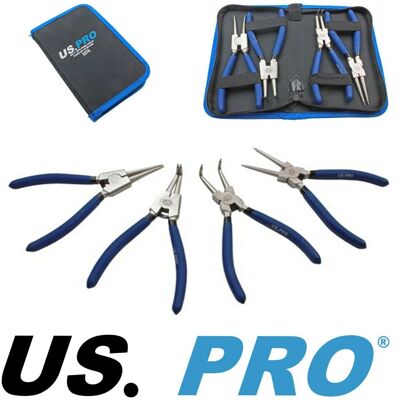 US PRO 2278 Circlip Pliers 7 in Internal/External Set US PRO 2278 Circlip Pliers 7 in Internal/External Set