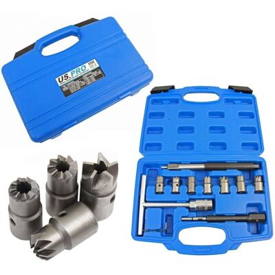 US PRO Tools - Injector Seat Cutter - 10pc - Re-Face US PRO Tools - Injector Seat Cutter - 10pc - Re-Face