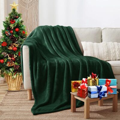 Imperial Rooms - Fleece Throw - Green - Large - Blanket Imperial Rooms - Fleece Throw - Green - Large - Blanket