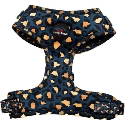 Long Paws Funk Leopard Green Gold Small Dog Harness Long Paws Funk Leopard Green Gold Small Dog Harness