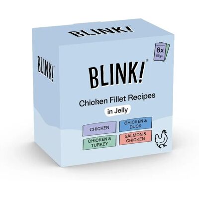 Blink Cat Food Pouches Chicken Selection - 8 x 85g Blink Cat Food Pouches Chicken Selection - 8 x 85g