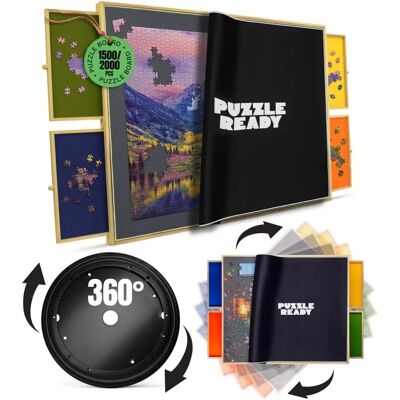 Puzzle Ready Träpusselbord 1500 delar - Pusseltyp Puzzle Ready Träpusselbord 1500 delar - Pusseltyp