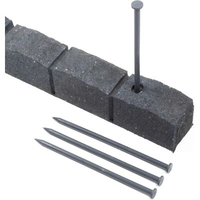 Nicoman - Roman castle Stone garden Border - Grey - edging Nicoman - Roman castle Stone garden Border - Grey - edging