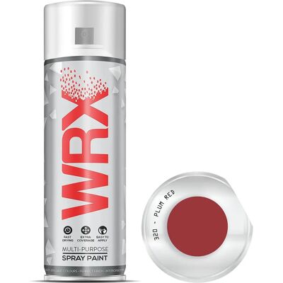 Wrx Plum Red 320 Aerosol Spray Paint - Multi-Purpose, Fast Drying Wrx Plum Red 320 Aerosol Spray Paint - Multi-Purpose, Fast Drying