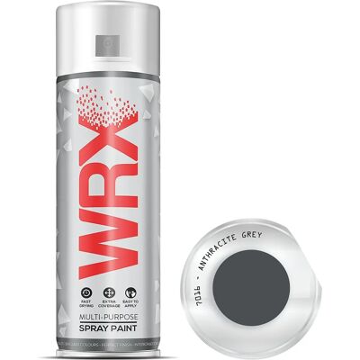 Wrx Anthracite Grey 7016 Gloss Multi Purpose Aerosol Spray Paint - Aerosol Spray Paint Wrx Anthracite Grey 7016 Gloss Multi Purpose Aerosol Spray Paint - Aerosol Spray Paint