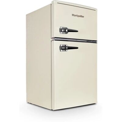 Montpellier MAB2035EC - 84L Retro Fridge Freezer - Cream Montpellier MAB2035EC - 84L Retro Fridge Freezer - Cream