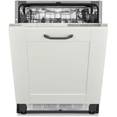Montpellier MDWBID6053 - White 13 Place Setting Dishwasher - 49dB - Full Size Montpellier MDWBID6053 - White 13 Place Setting Dishwasher - 49dB - Full Size
