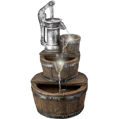 GEEZY - Pump Barrel Fountain - LED Lights - Freestanding - Fountain GEEZY - Pump Barrel Fountain - LED Lights - Freestanding - Fountain