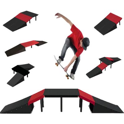 GEEZY - 6-in-1 Skate Ramp Set - Ramp set GEEZY - 6-in-1 Skate Ramp Set - Ramp set