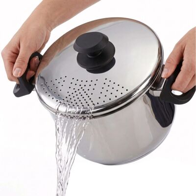 GEEZY - Stainless Steel Stockpot - Locking Lid - Stockpot GEEZY - Stainless Steel Stockpot - Locking Lid - Stockpot