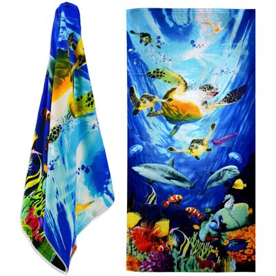 GEEZY - Ocean Turtles - Large - Microfibre - Towel GEEZY - Ocean Turtles - Large - Microfibre - Towel