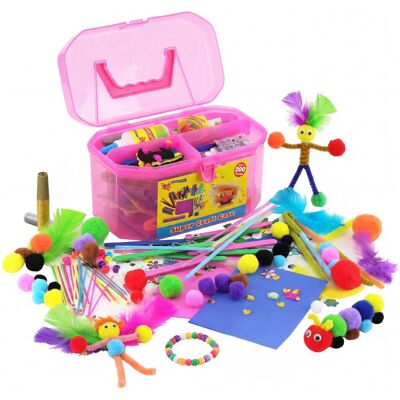 The Magic Toy Shop - Giant Mega Craft Case - Pink - Kids - Storage Case The Magic Toy Shop - Giant Mega Craft Case - Pink - Kids - Storage Case
