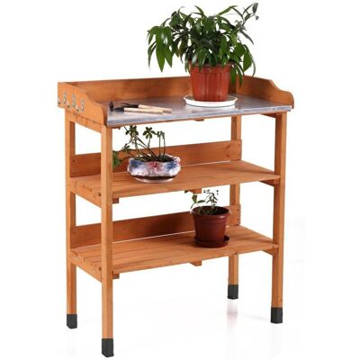 GEEZY - Wooden Potting Table - Wood - Potting Table GEEZY - Wooden Potting Table - Wood - Potting Table