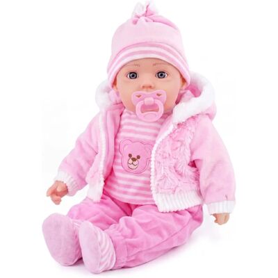 The Magic Toy Shop - Bibi Doll - Baby Pink Coat - Baby Doll The Magic Toy Shop - Bibi Doll - Baby Pink Coat - Baby Doll